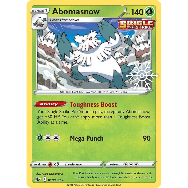 Abomasnow (010/198) (Holiday Calendar) [Sword & Shield: Chilling Reign]