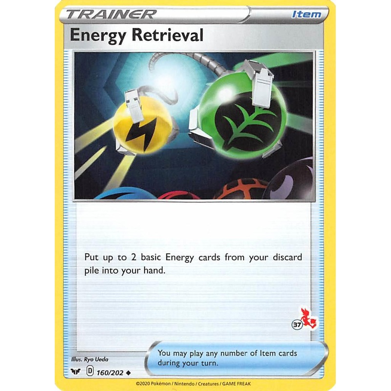 Energy Retrieval (160/202) (Cinderace Stamp #37) [Battle Academy 2022]