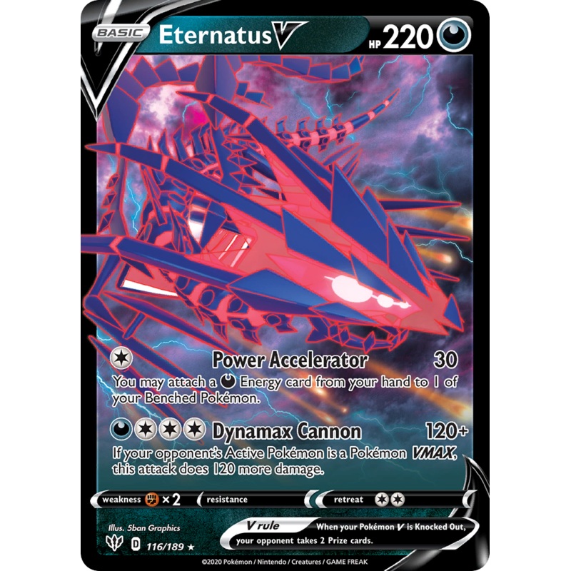 Eternatus V (116/189) (Jumbo Card) [Sword & Shield: Darkness Ablaze]