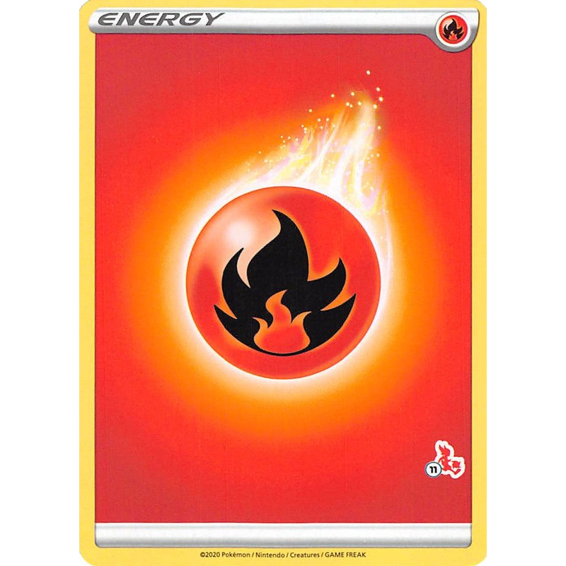 Fire Energy (Cinderace Stamp #11) [Battle Academy 2022]