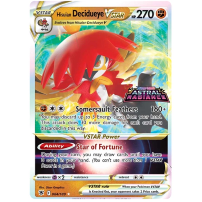 Hisuian Decidueye VSTAR (084/189) (Jumbo Card) [Sword & Shield: Astral Radiance]