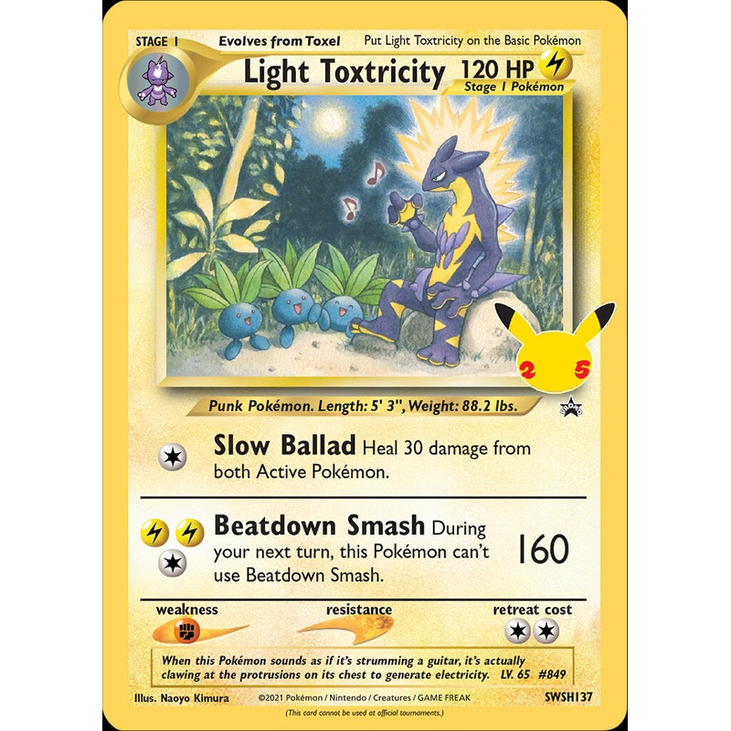 Light Toxtricity (SWSH137) (Jumbo Card) [Sword & Shield: Black Star Promos]