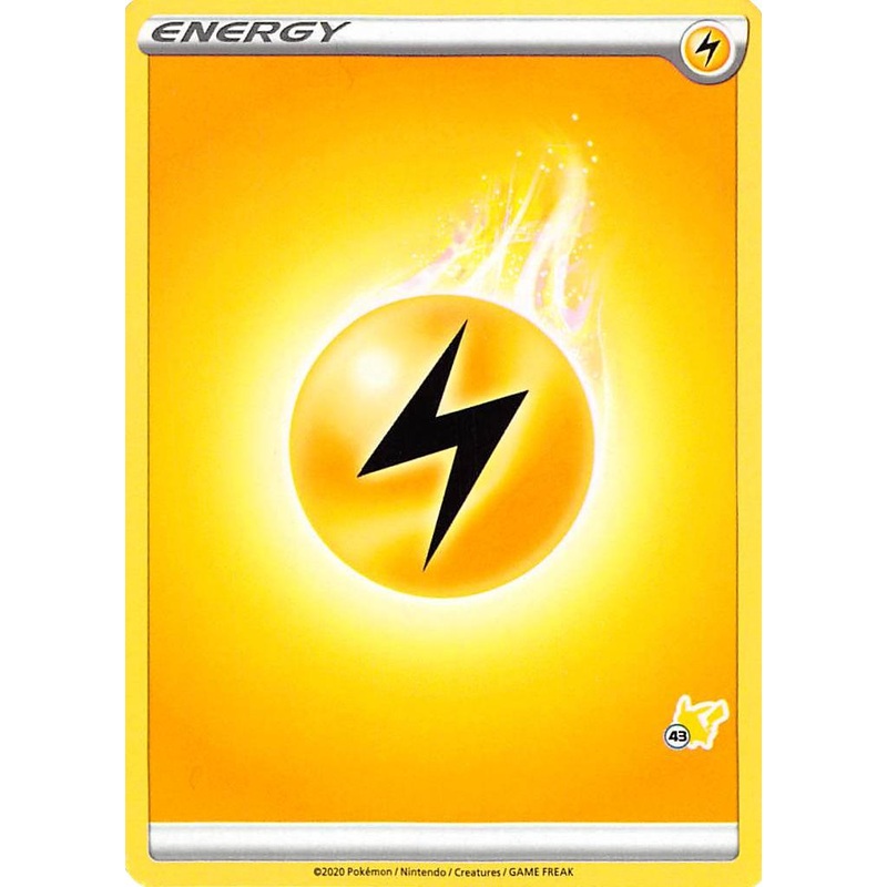 Lightning Energy (Pikachu Stamp #43) [Battle Academy 2022]