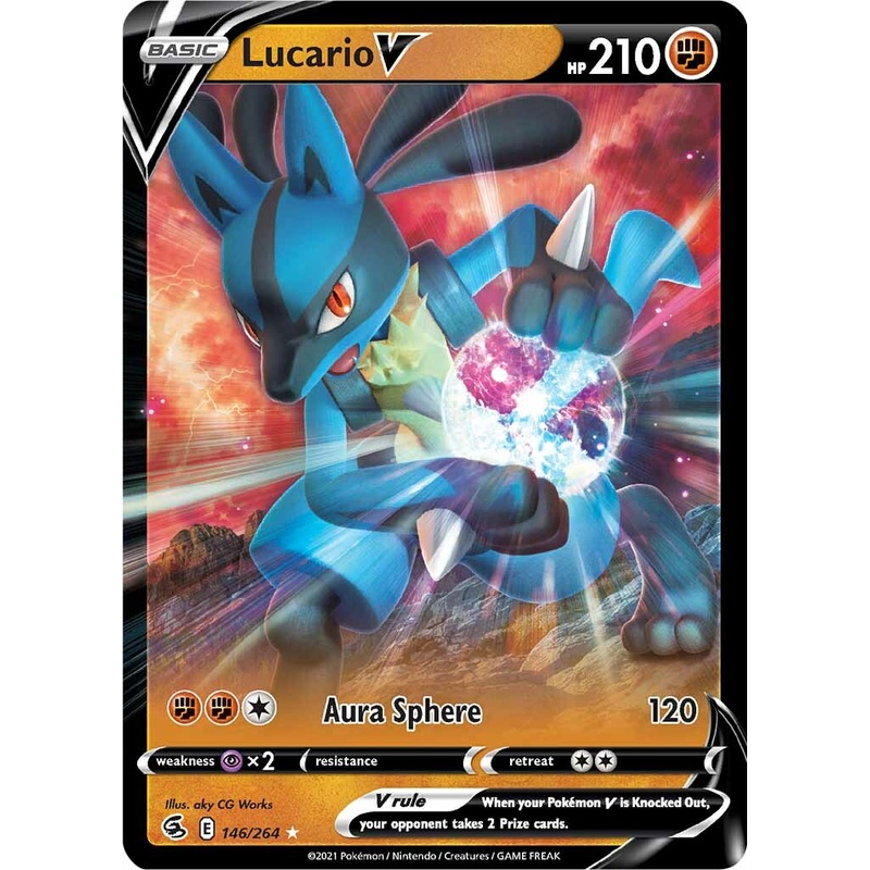 Lucario V (146/264) (Jumbo Card) [Sword & Shield: Fusion Strike]