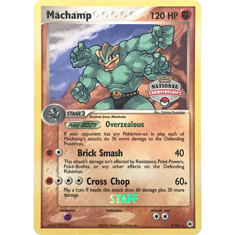Machamp (9/101) (National Championships Promo) (Staff) [EX: Hidden Legends]