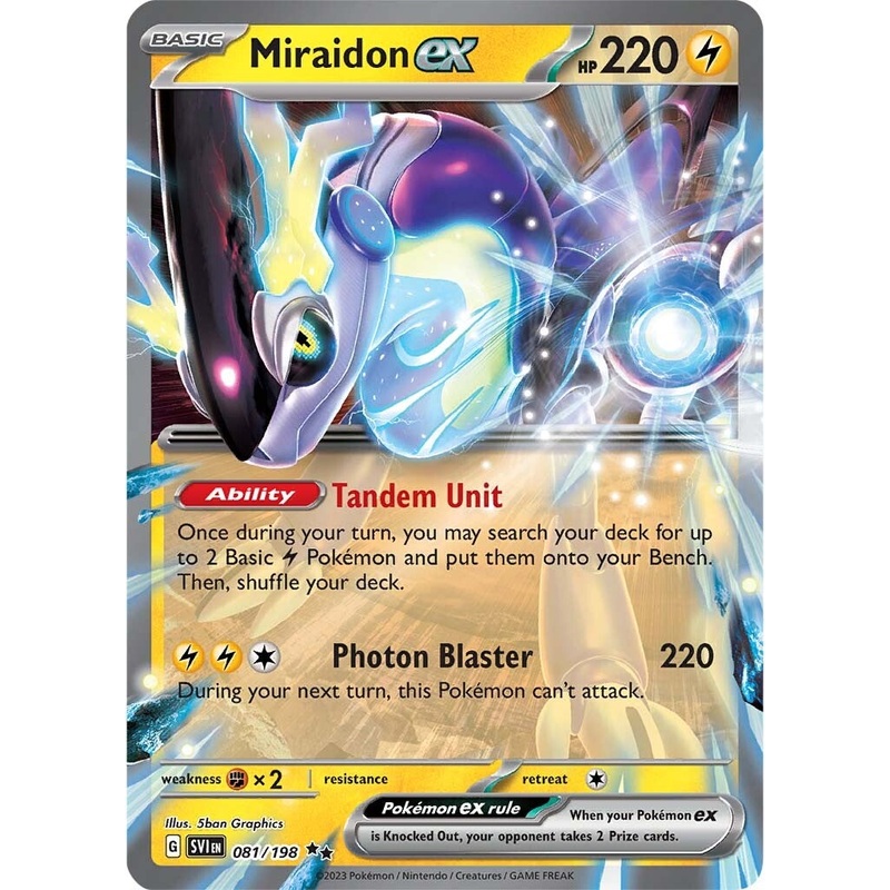 Miraidon ex (081/198) (Jumbo Card) [Scarlet & Violet: Base Set]