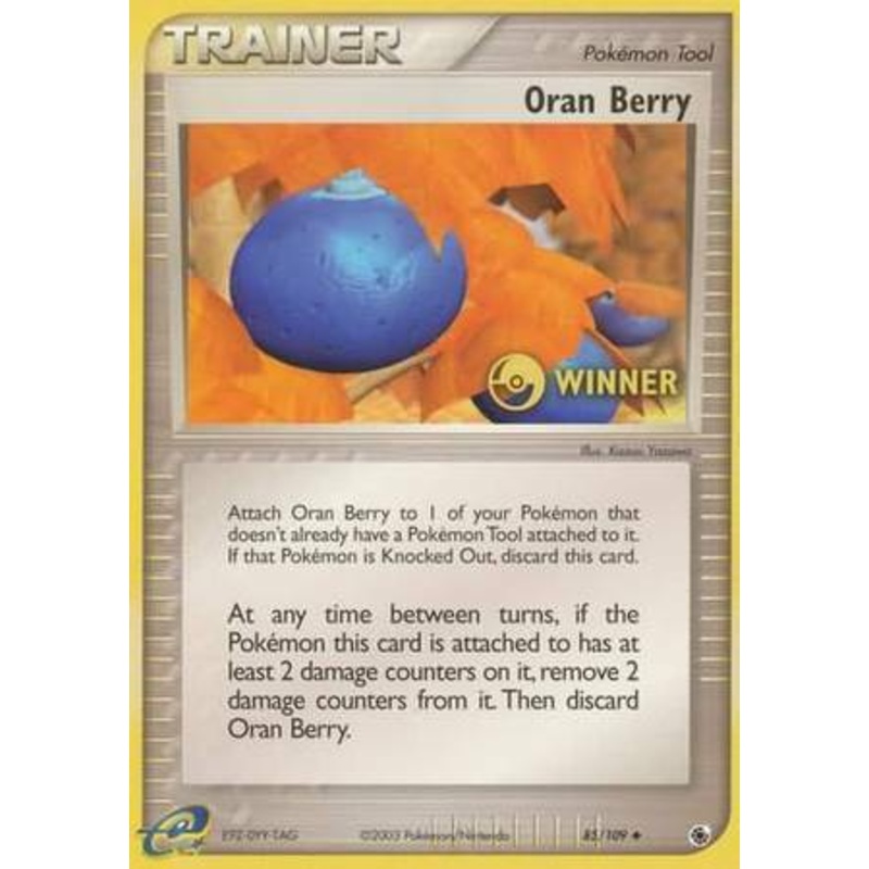 Oran Berry (85/109) (Winner) [EX: Ruby & Sapphire]