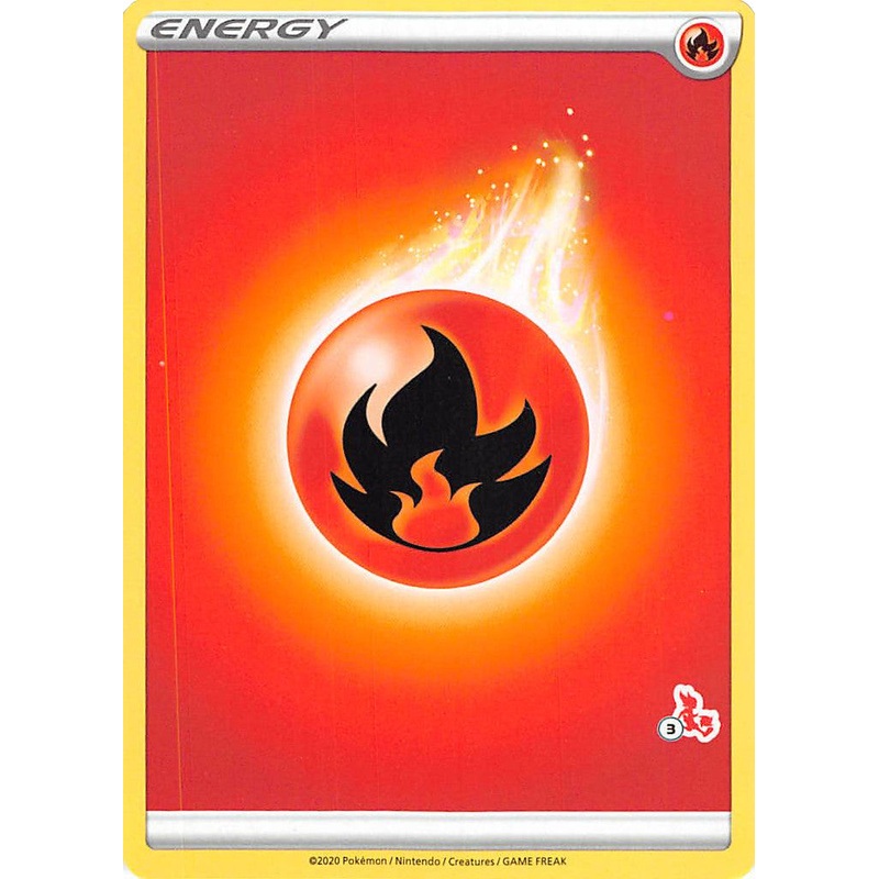Fire Energy (Cinderace Stamp #3) [Battle Academy 2022]