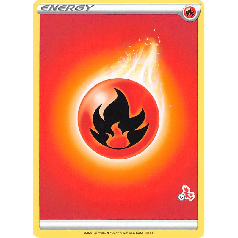 Fire Energy (Cinderace Stamp #6) [Battle Academy 2022]