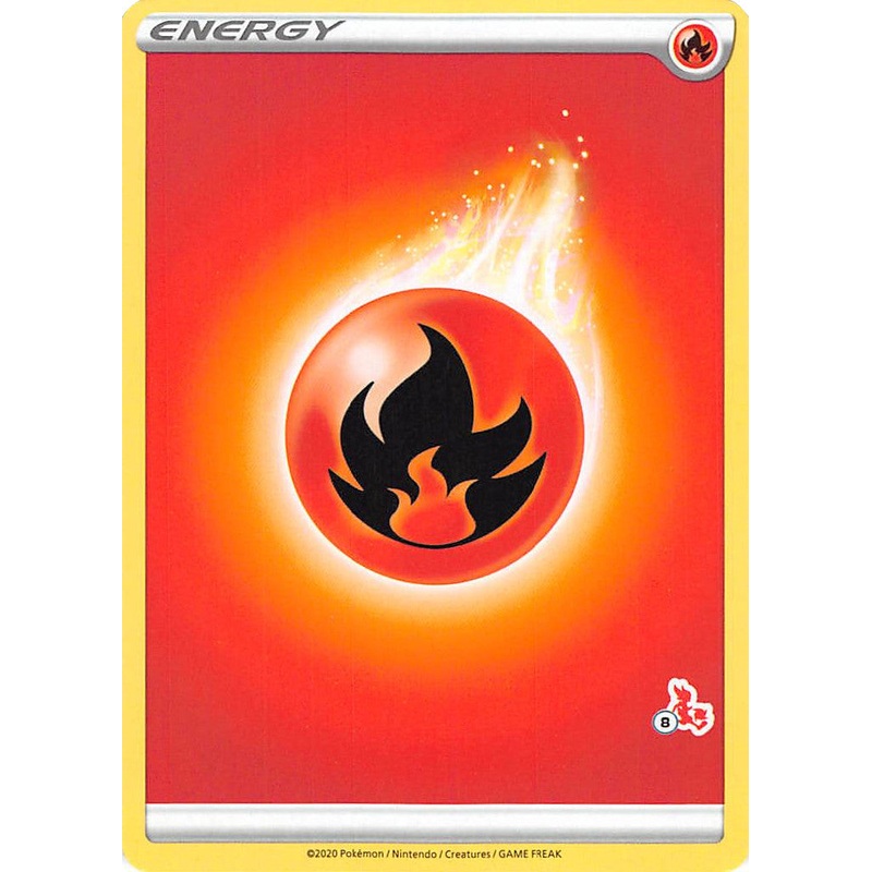 Fire Energy (Cinderace Stamp #8) [Battle Academy 2022]