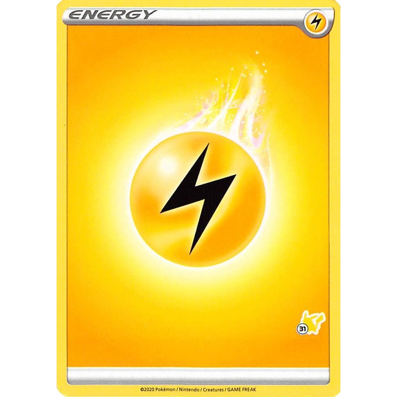 Lightning Energy (Pikachu Stamp #31) [Battle Academy 2022]