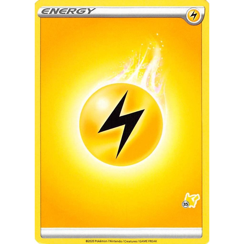 Lightning Energy (Pikachu Stamp #35) [Battle Academy 2022]