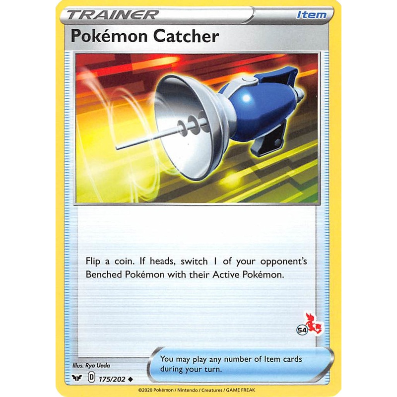 Pokemon Catcher (175/202) (Cinderace Stamp #54) [Battle Academy 2022]