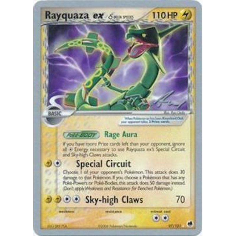 Rayquaza ex (97/101) (Delta Species) (Legendary Ascent - Tom Roos) [World Championships 2007]