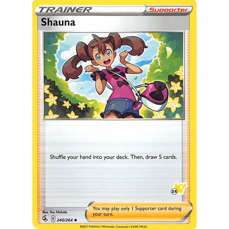 Shauna (240/264) (Pikachu Stamp #24) [Battle Academy 2022]