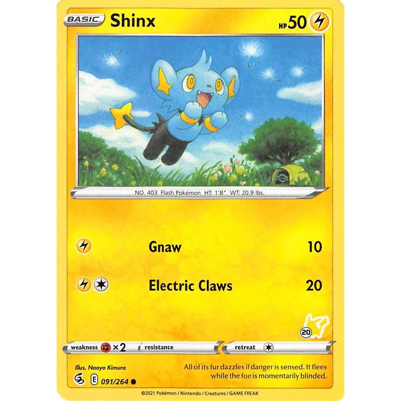 Shinx (091/264) (Pikachu Stamp #20) [Battle Academy 2022]