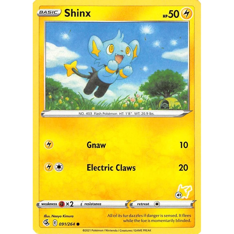 Shinx (091/264) (Pikachu Stamp #41) [Battle Academy 2022]