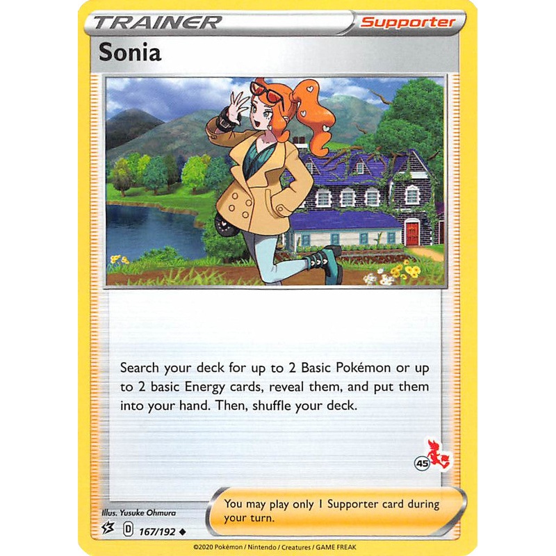 Sonia (167/192) (Cinderace Stamp #45) [Battle Academy 2022]