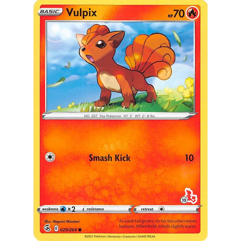 Vulpix (029/264) (Cinderace Stamp #13) [Battle Academy 2022]
