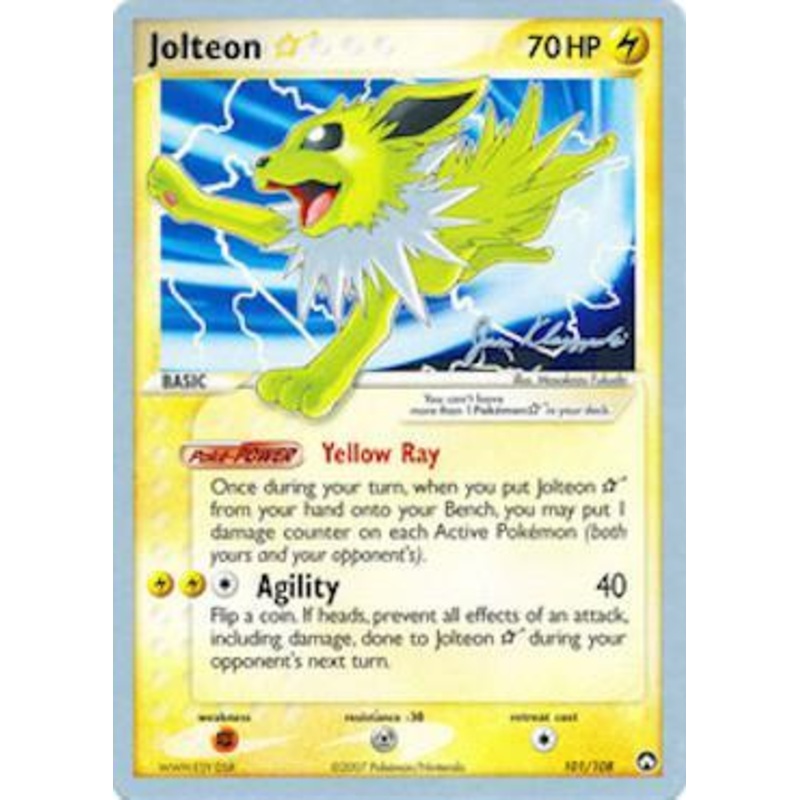 Jolteon Star (101/108) (Psychic Lock - Jason Klaczynski) [World Championships 2008]