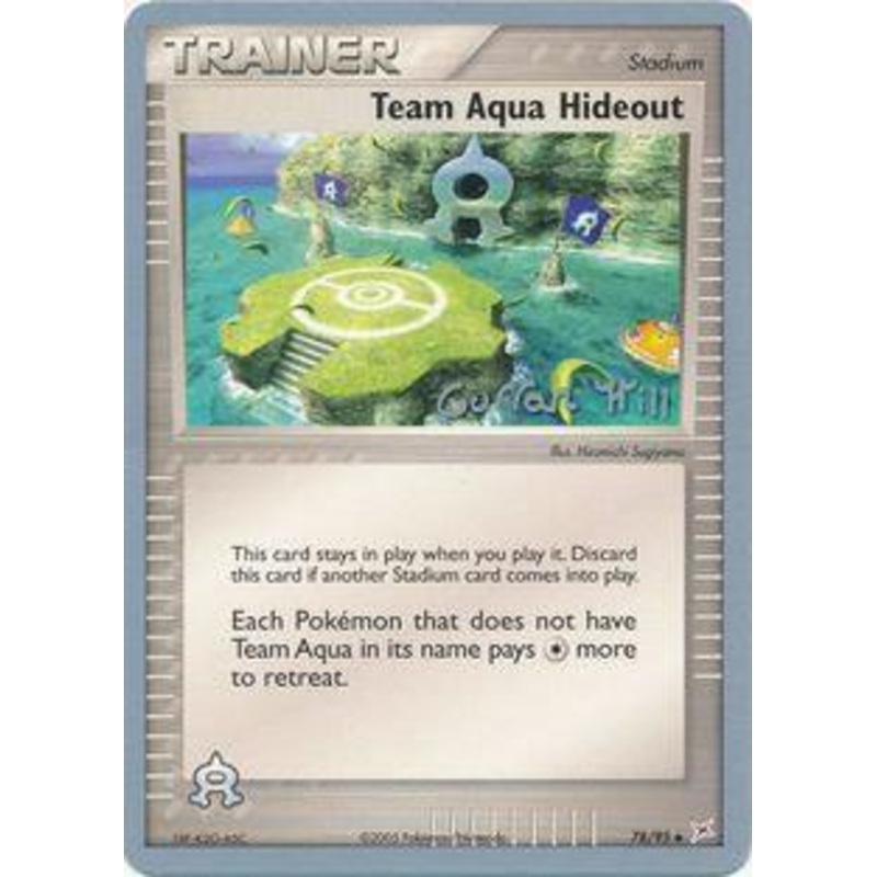 Team Aqua Hideout (78/95) (Bright Aura - Curran Hill's) [World Championships 2005]