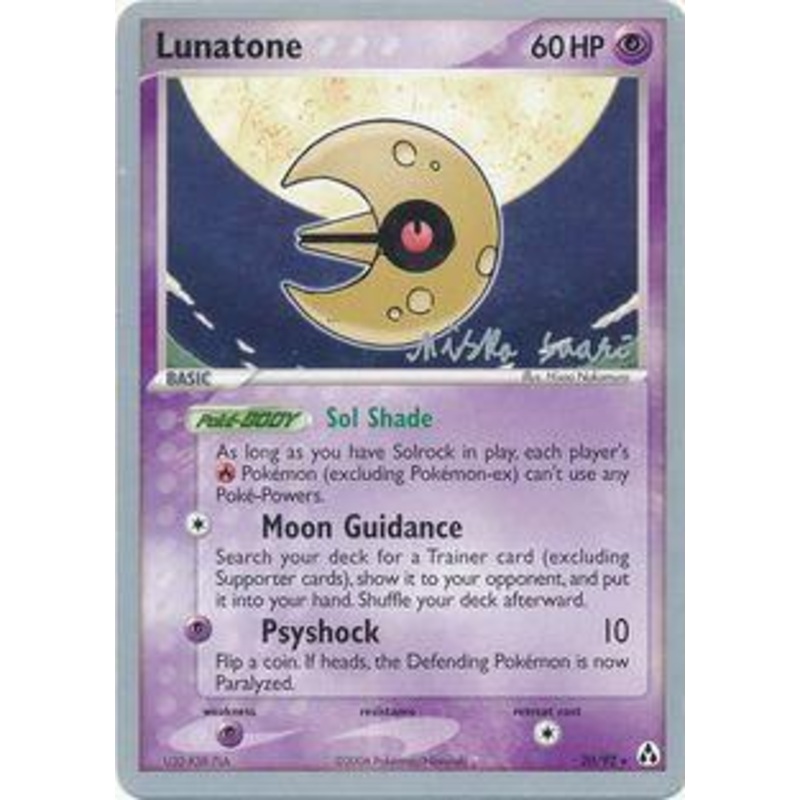 Lunatone (20/92) (Suns & Moons - Miska Saari) [World Championships 2006]