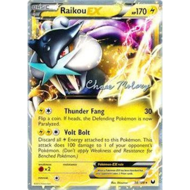 Raikou EX (38/108) (Eeltwo - Chase Moloney) [World Championships 2012]