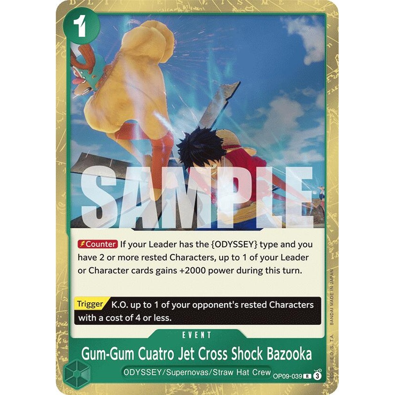 Gum-Gum Cuatro Jet Cross Shock Bazooka [Emperors in the New World]