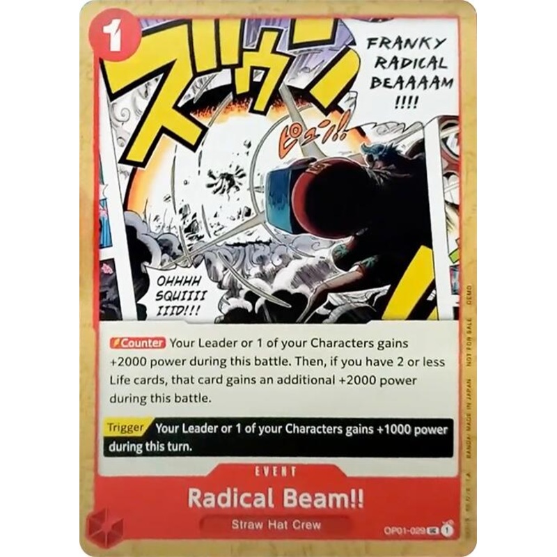 Radical Beam!! [One Piece Demo Deck Cards]