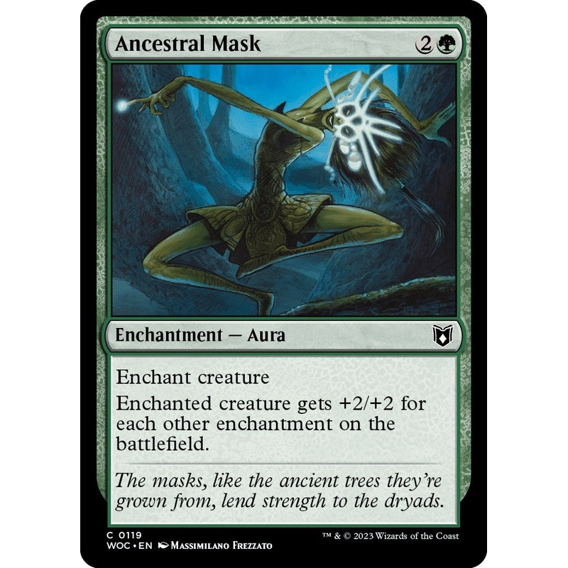 Ancestral Mask [Wilds of Eldraine Commander]