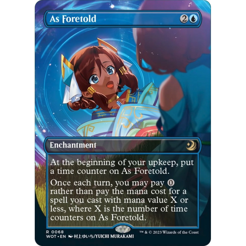 As Foretold (Anime Borderless) (Confetti Foil) [Wilds of Eldraine: Enchanting Tales]