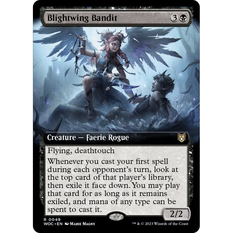 Blightwing Bandit (Extended Art) [Wilds of Eldraine Commander]