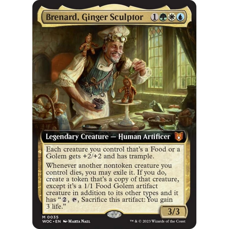 Brenard, Ginger Sculptor (Extended Art) [Wilds of Eldraine Commander]