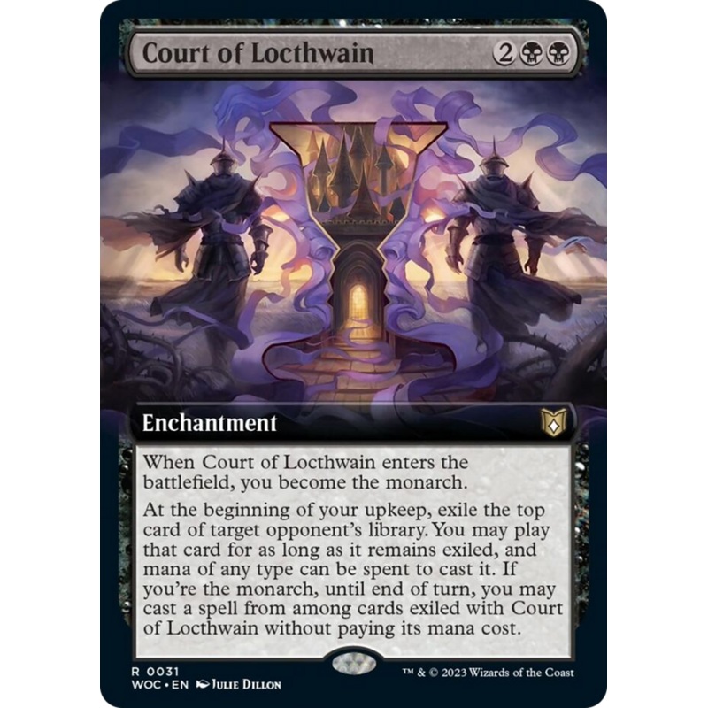 Court of Locthwain (Extended Art) [Wilds of Eldraine Commander]