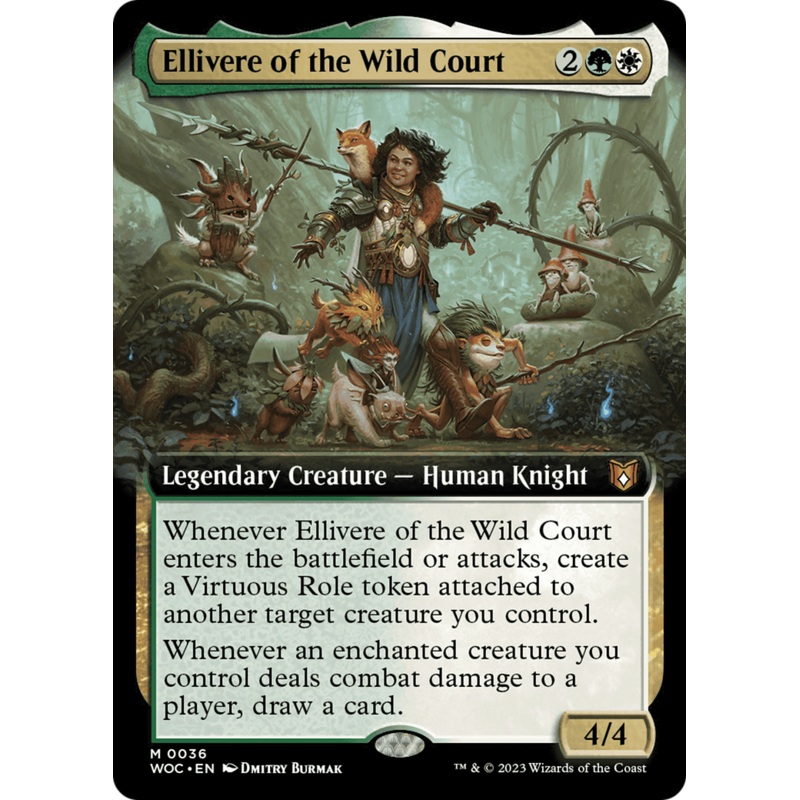 Ellivere of the Wild Court (Extended Art) [Wilds of Eldraine Commander]