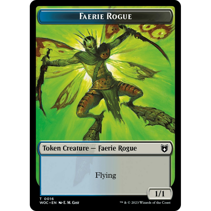 Faerie Rogue // Copy (0016) Double-Sided Token [Wilds of Eldraine Commander Tokens]