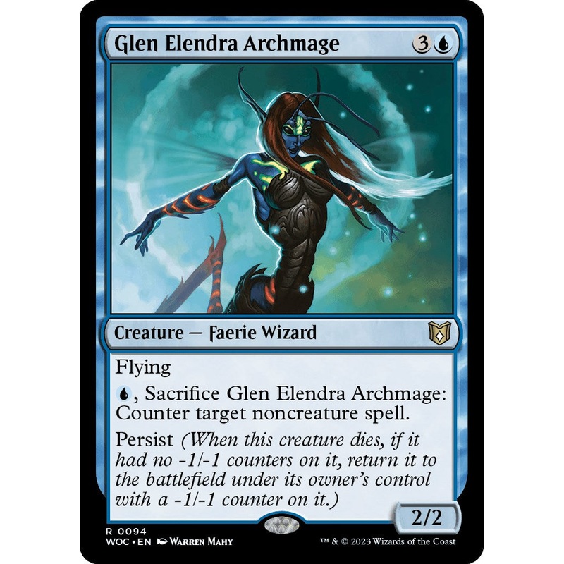 Glen Elendra Archmage [Wilds of Eldraine Commander]