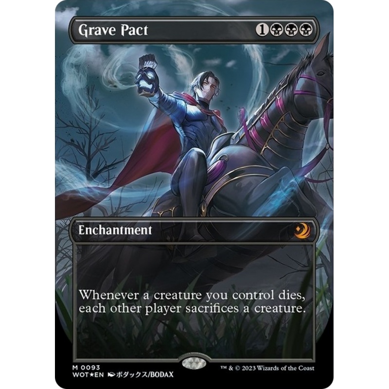 Grave Pact (Anime Borderless) (Confetti Foil) [Wilds of Eldraine: Enchanting Tales]