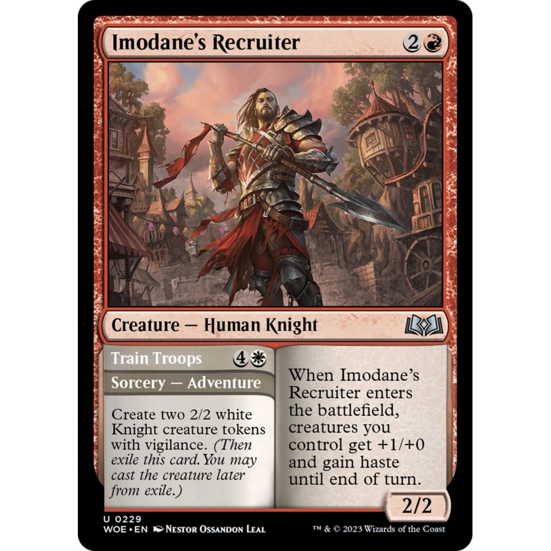 Imodane's Recruiter // Train Troops [Wilds of Eldraine]
