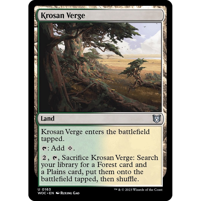 Krosan Verge [Wilds of Eldraine Commander]