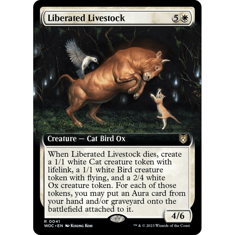 Liberated Livestock (Extended Art) [Wilds of Eldraine Commander]