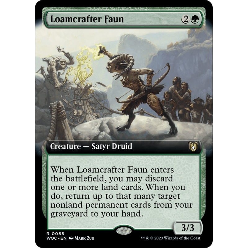 Loamcrafter Faun (Extended Art) [Wilds of Eldraine Commander]