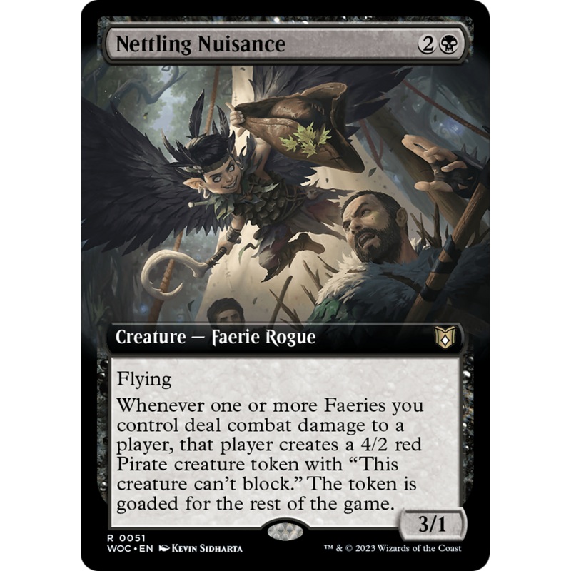 Nettling Nuisance (Extended Art) [Wilds of Eldraine Commander]