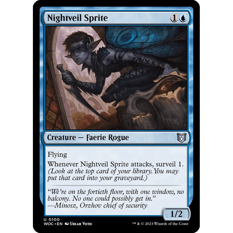 Nightveil Sprite [Wilds of Eldraine Commander]