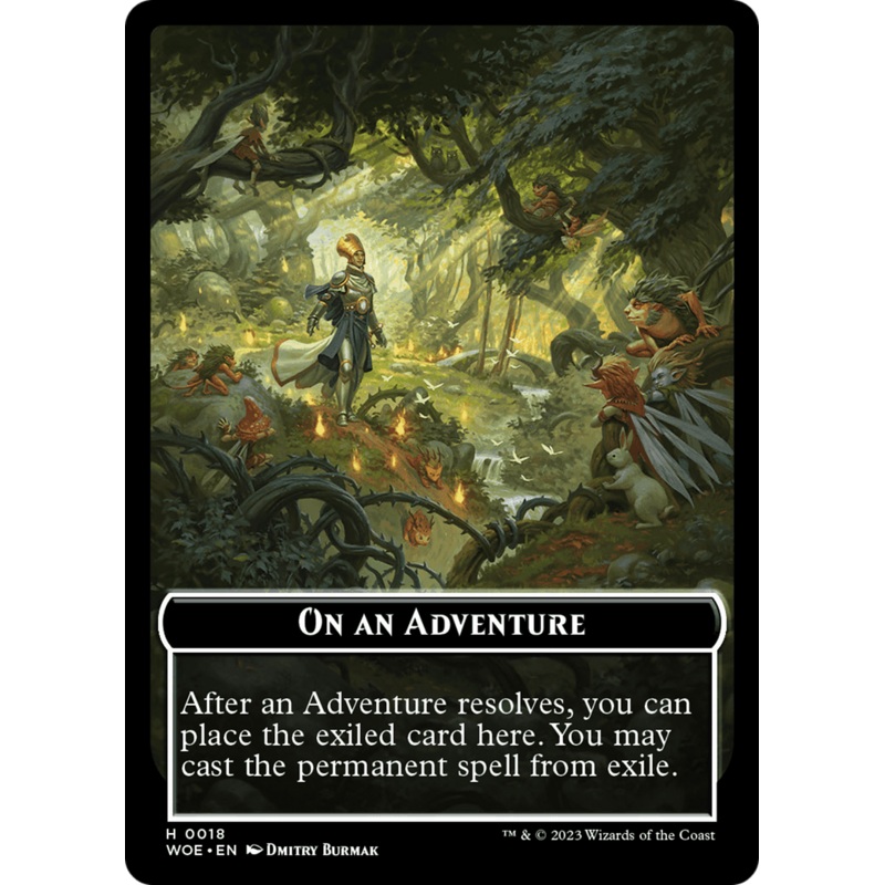 On an Adventure Emblem [Wilds of Eldraine Tokens]