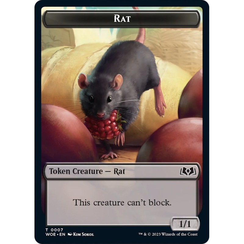 Rat Token [Wilds of Eldraine Tokens]