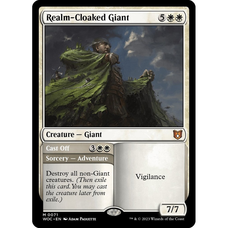 Realm-Cloaked Giant // Cast Off [Wilds of Eldraine Commander]