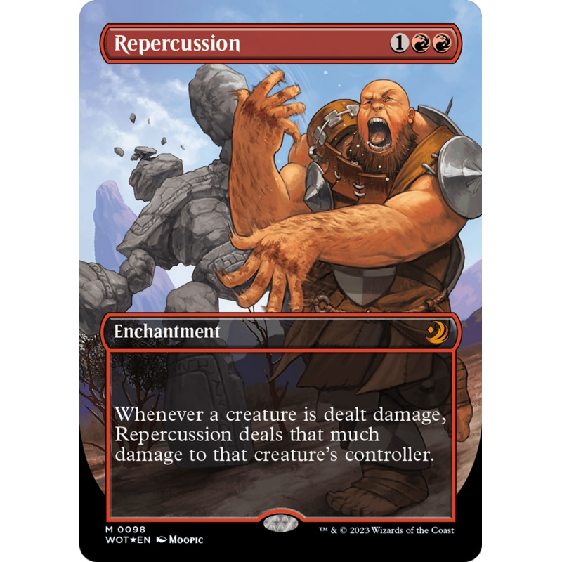 Repercussion (Anime Borderless) (Confetti Foil) [Wilds of Eldraine: Enchanting Tales]