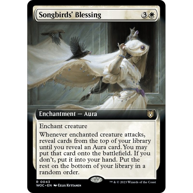Songbirds' Blessing (Extended Art) [Wilds of Eldraine Commander]