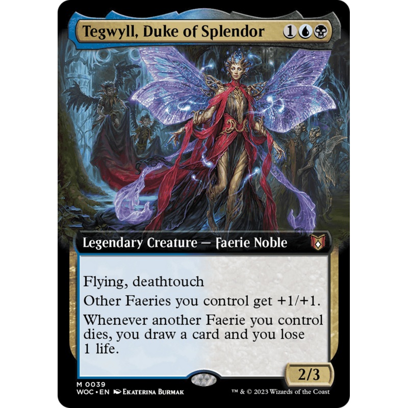 Tegwyll, Duke of Splendor (Extended Art) [Wilds of Eldraine Commander]